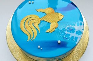 Золотая рыбка торт