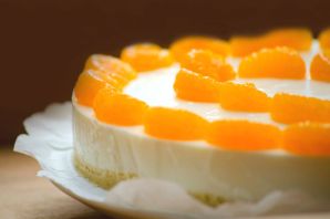 Мандариновый десерт с желатином