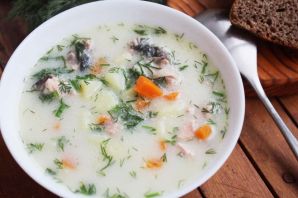Рыбный суп со сливками по фински