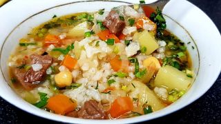Узбекский суп мампар