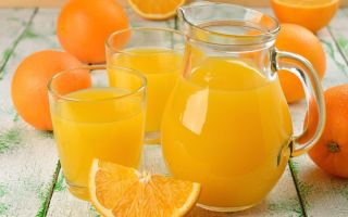 Сок из трех апельсинов