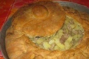 Пирожки татарские с мясом и картошкой