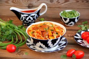 Азербайджанское национальное блюдо суп