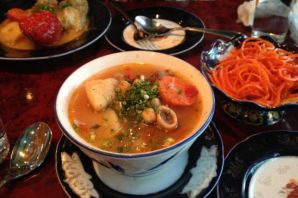 Узбекский суп с рисом мастава