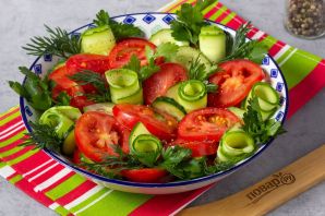 Овощной салат без помидоров