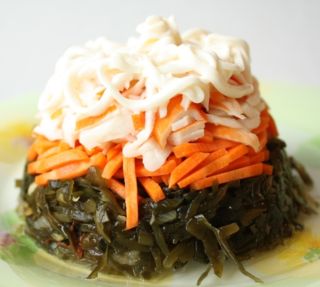 Салат из морской капусты по корейски