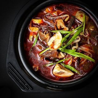 Корейский суп с рисом