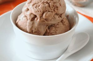 Шоколадное мороженое со сгущенкой