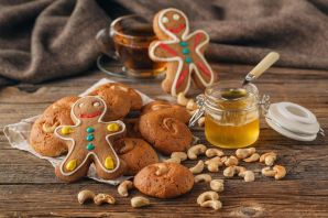 Печенье с медом и орехами