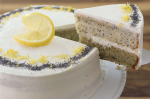 Бисквитный торт с лимонным курдом