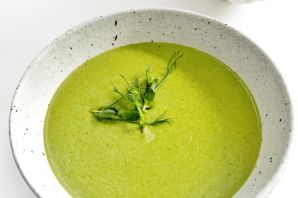 Крем суп из шпината и брокколи