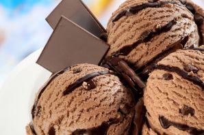 Мороженое с кусочками шоколада