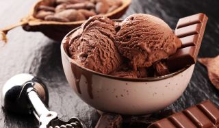 Шоколадное мороженое из сливок и шоколада