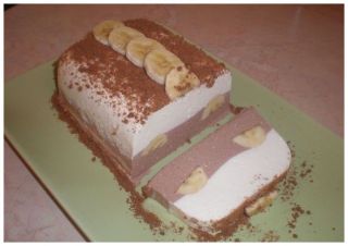 Десерт творожный с желатином и бананом
