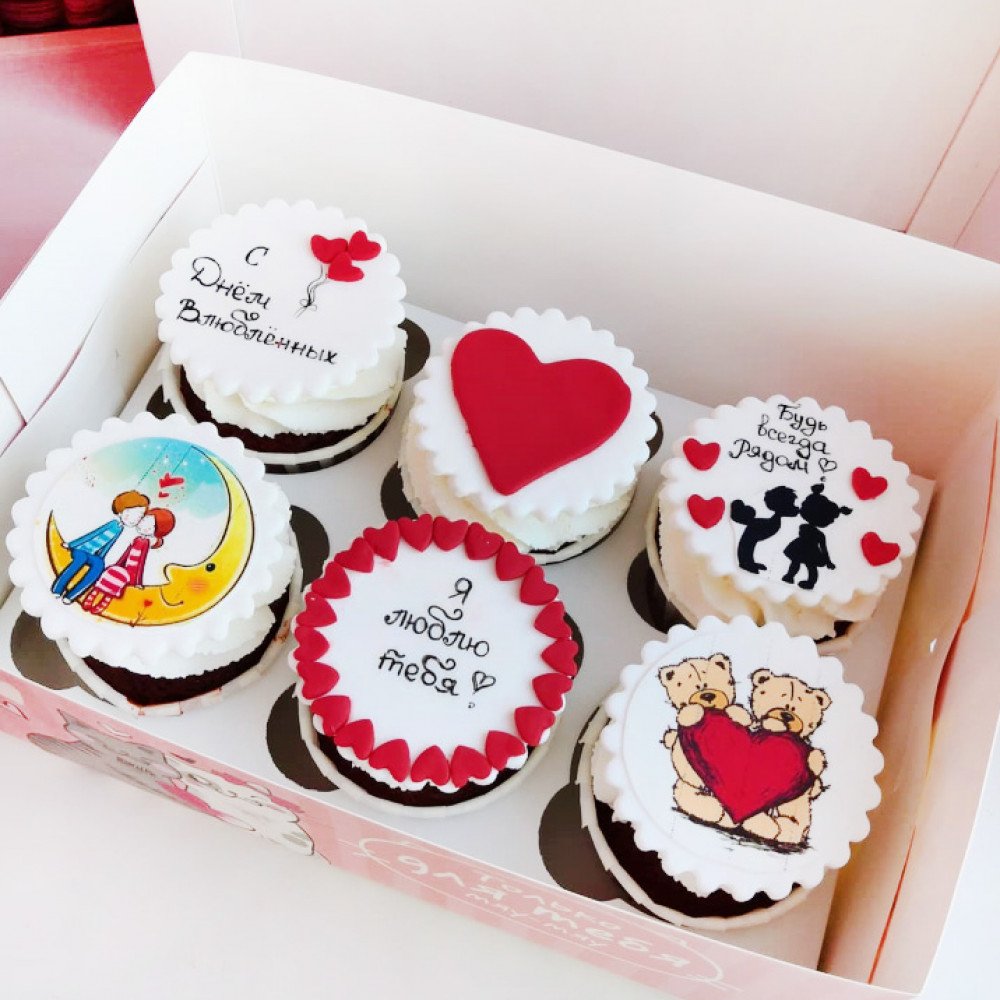 Капкейки на 14 февраля парню