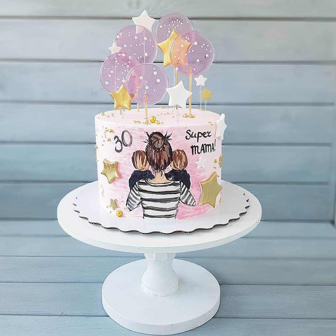 Модный торт для девочки