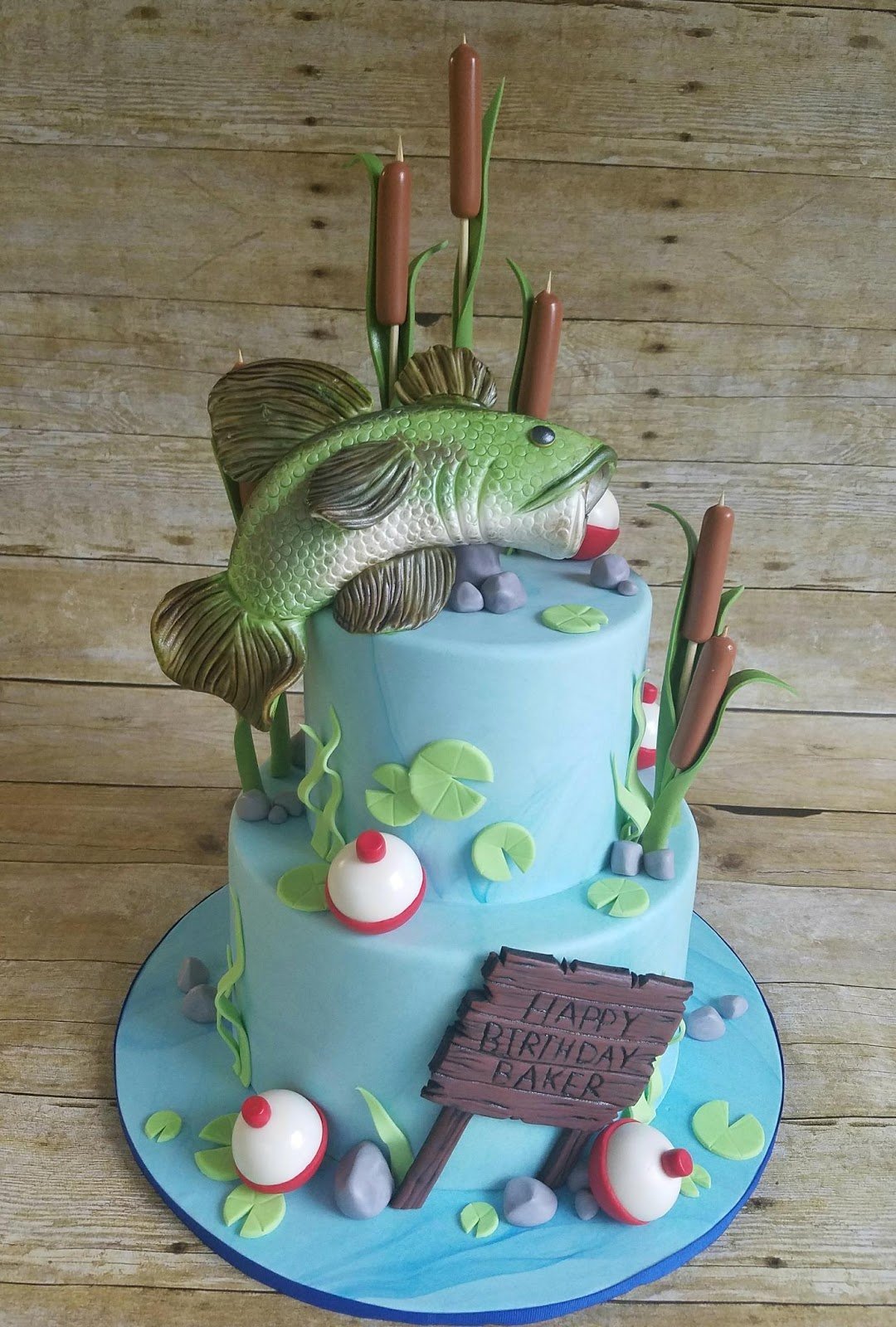 Торт для рыбака на день рождения фото