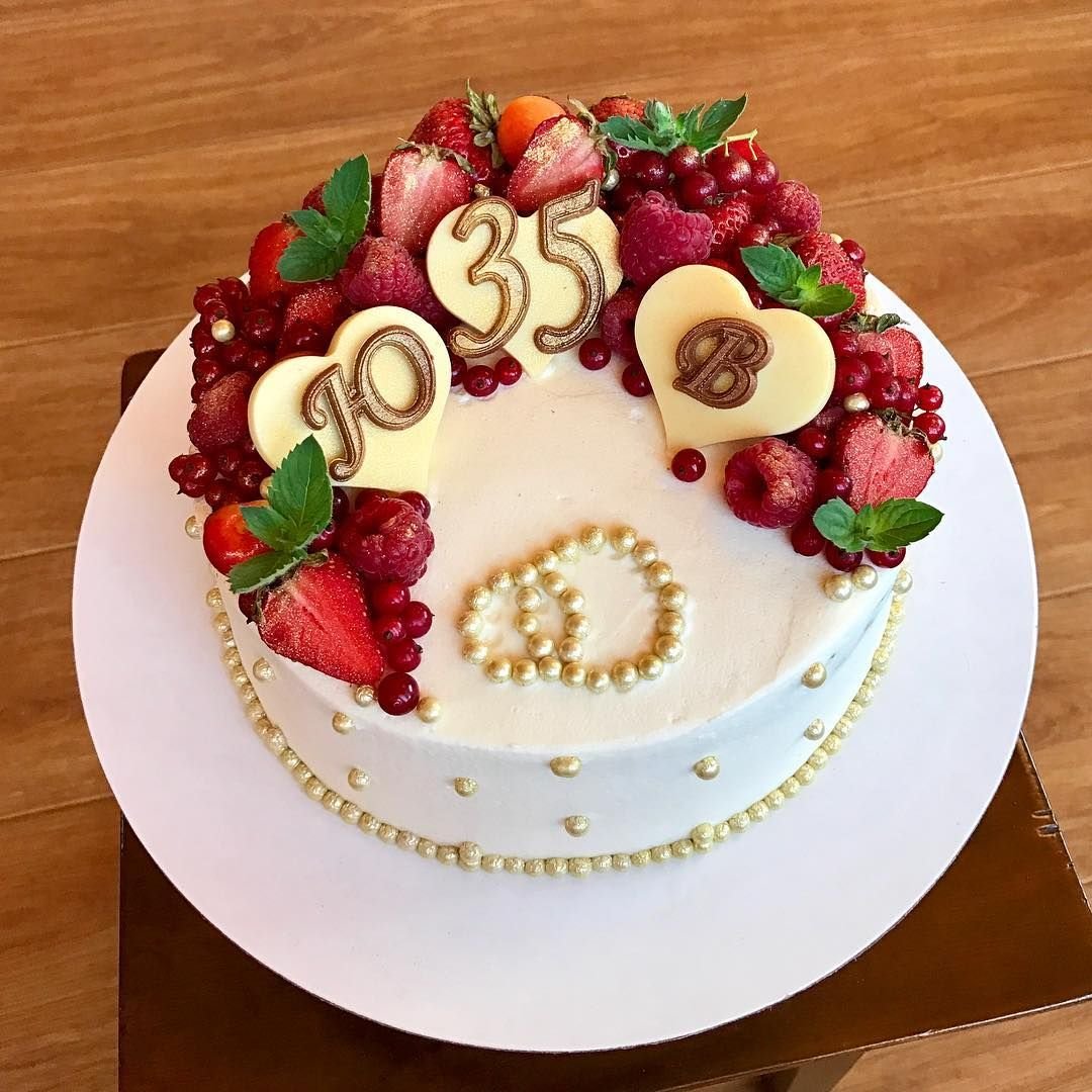 Торт на 35 лет совместной жизни