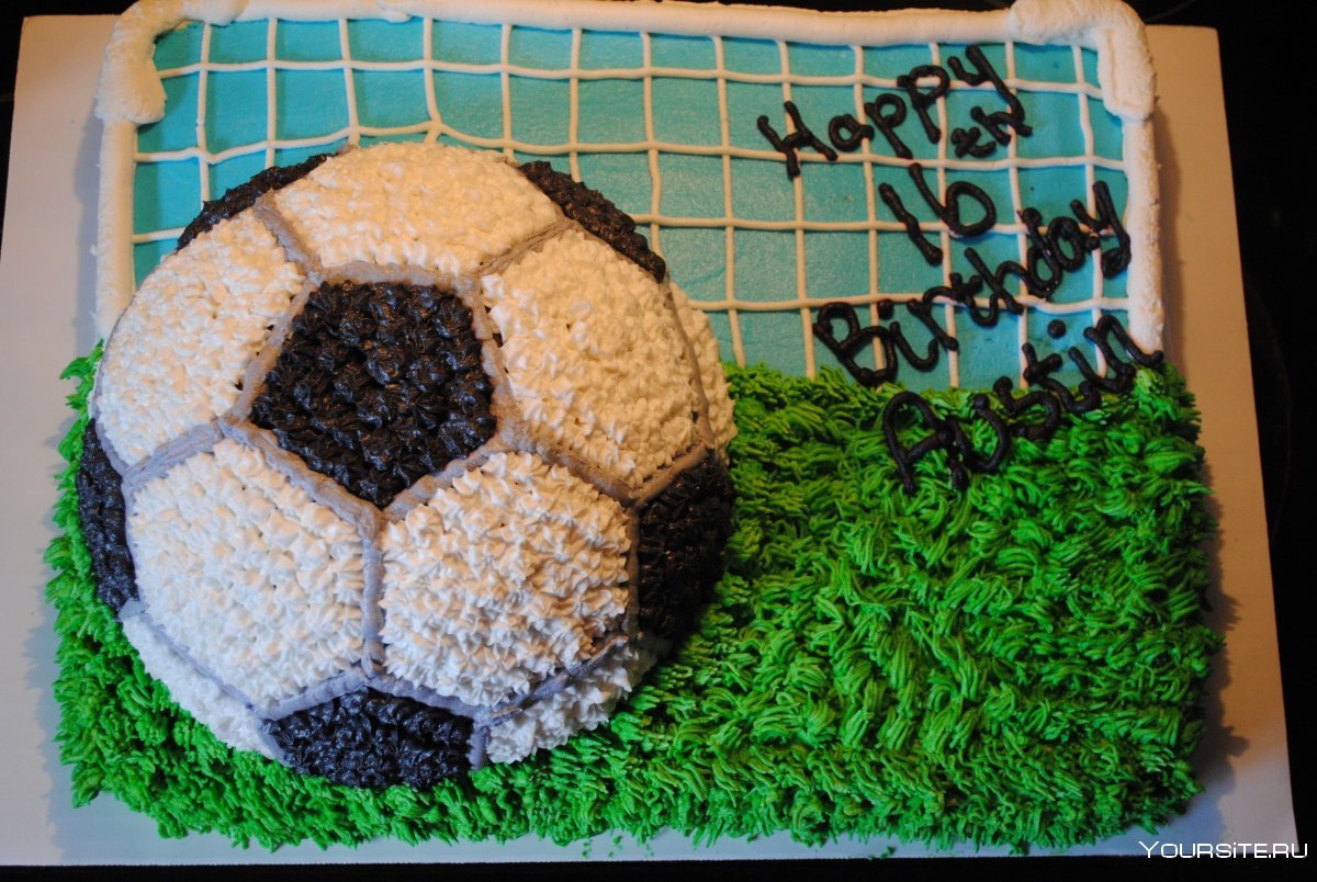 Футбольный мяч из мастики на торт