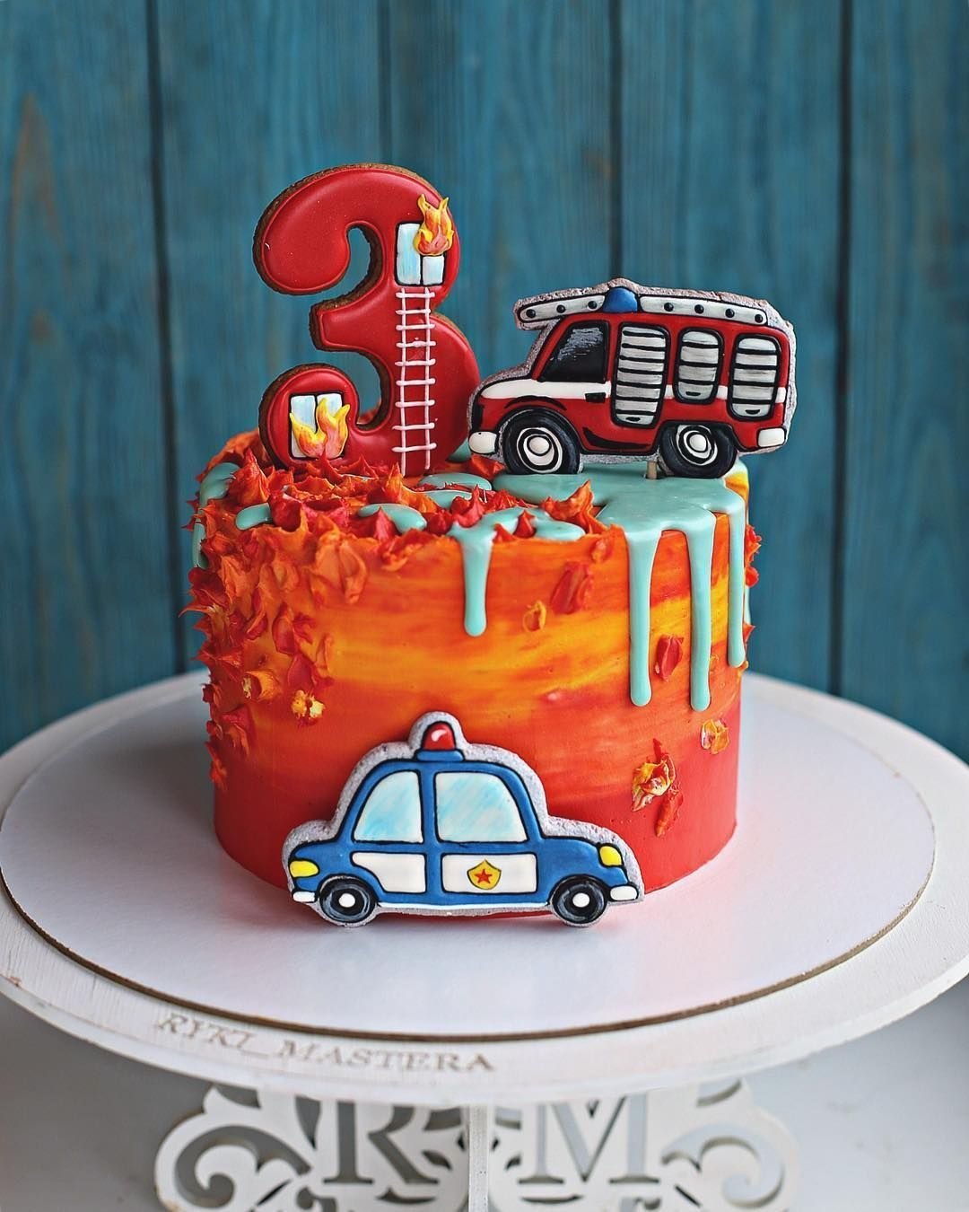 Торт Машинка – как сделать Пожарную машину