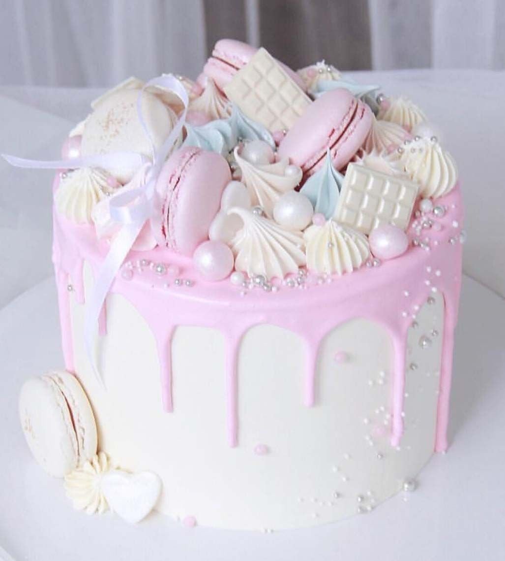 Торт для девочки с маршмеллоу