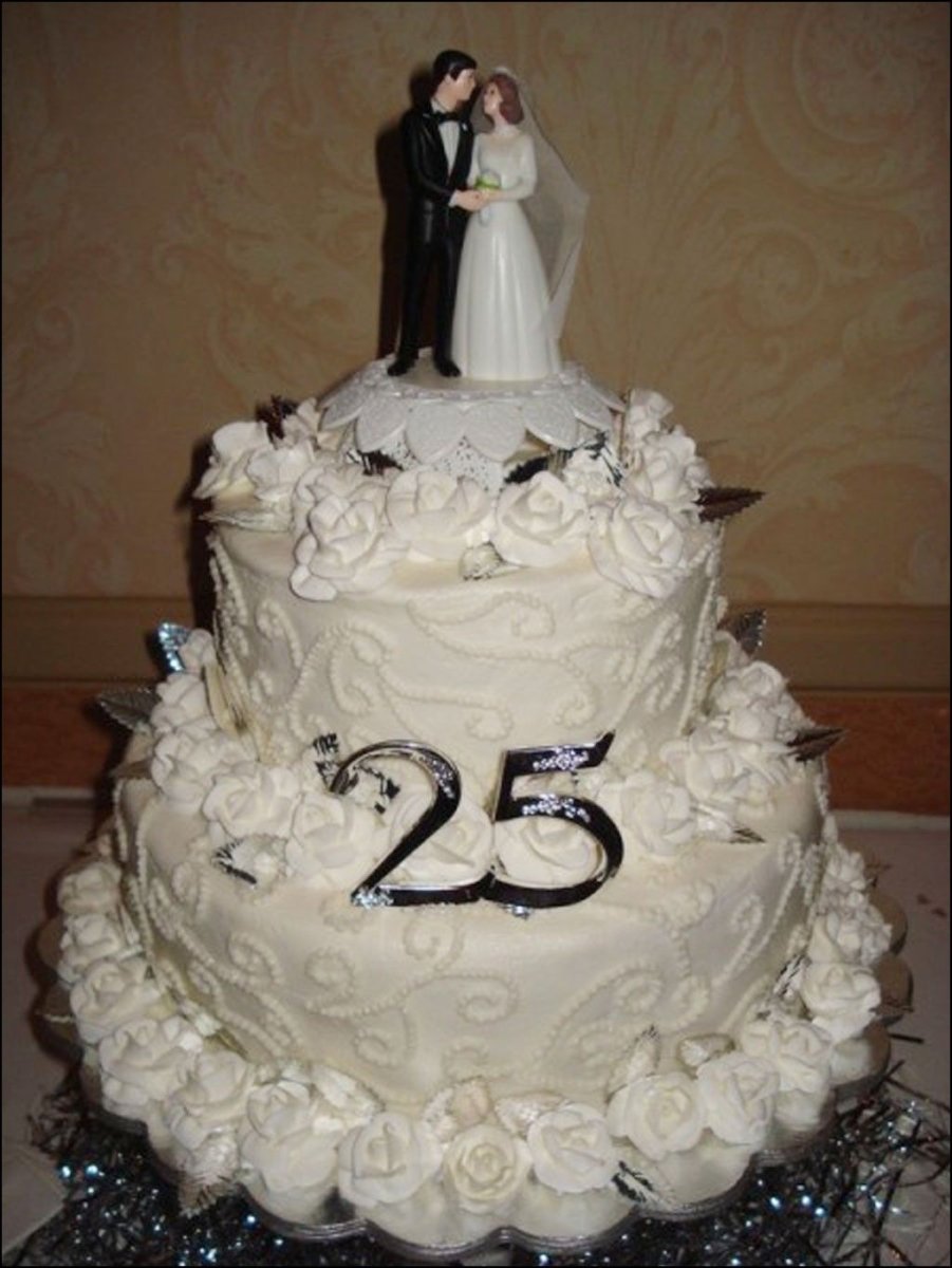 Торт на 25 лет совместной жизни