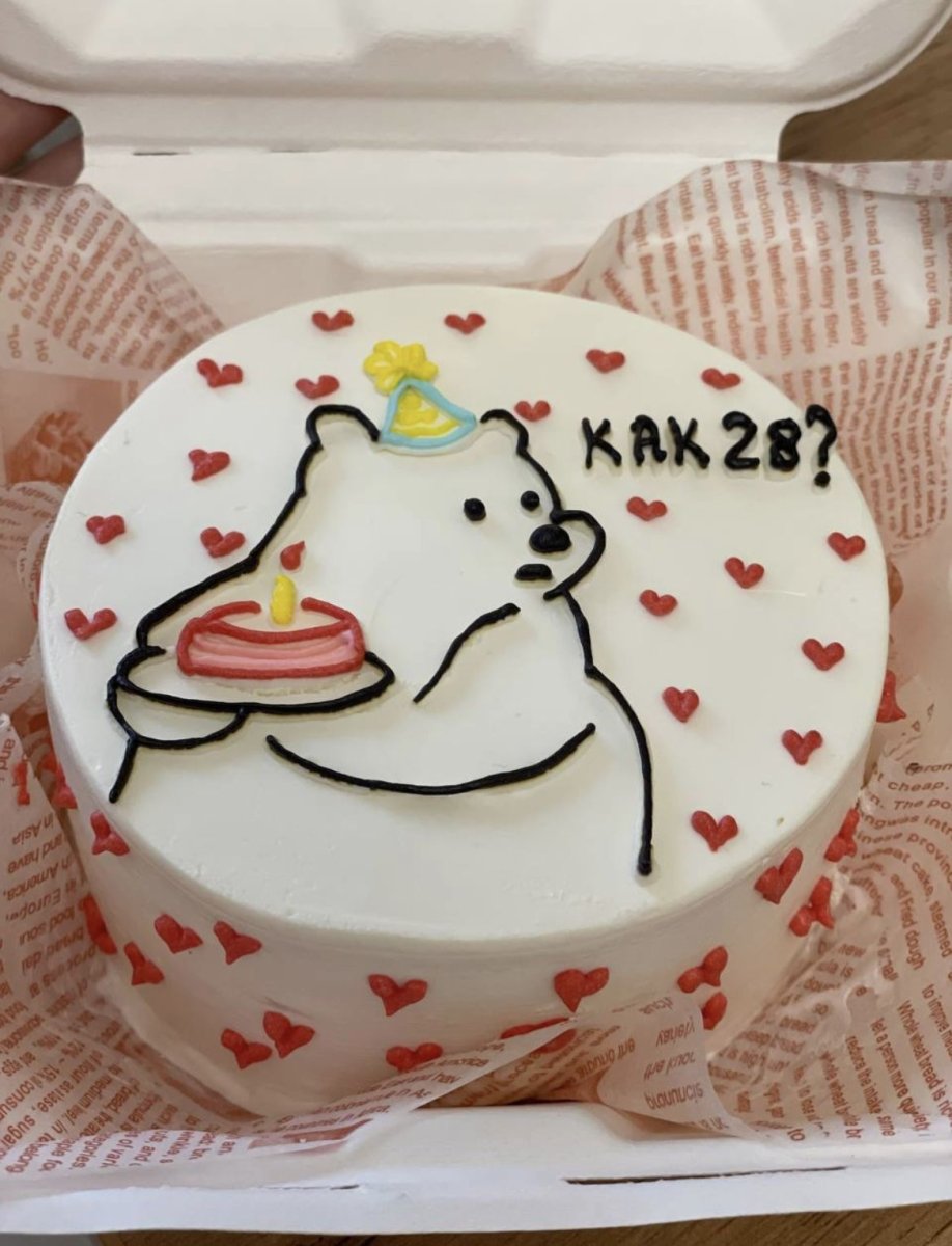 Бенто торт с мишкой