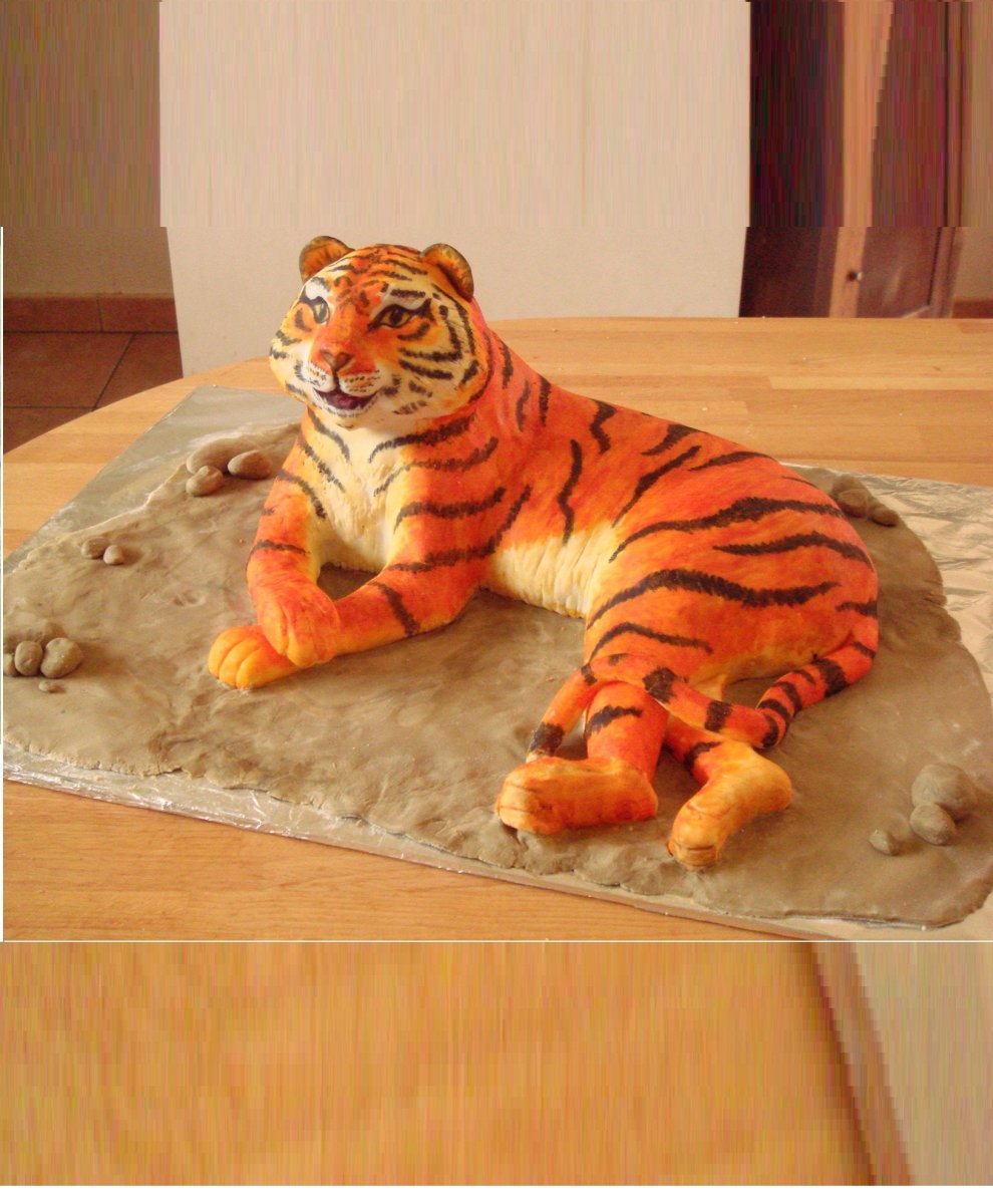 Торт с тигренком