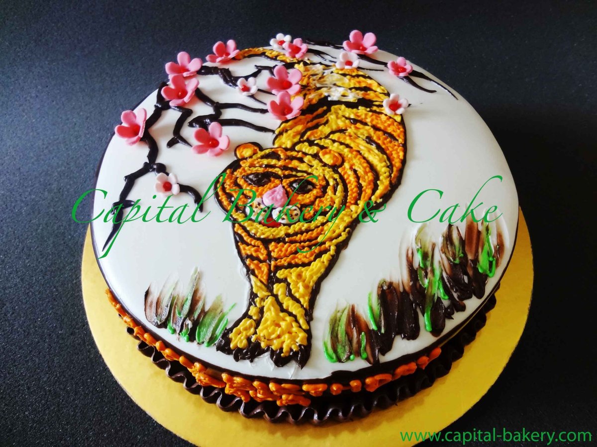 Торт мордочка тигра