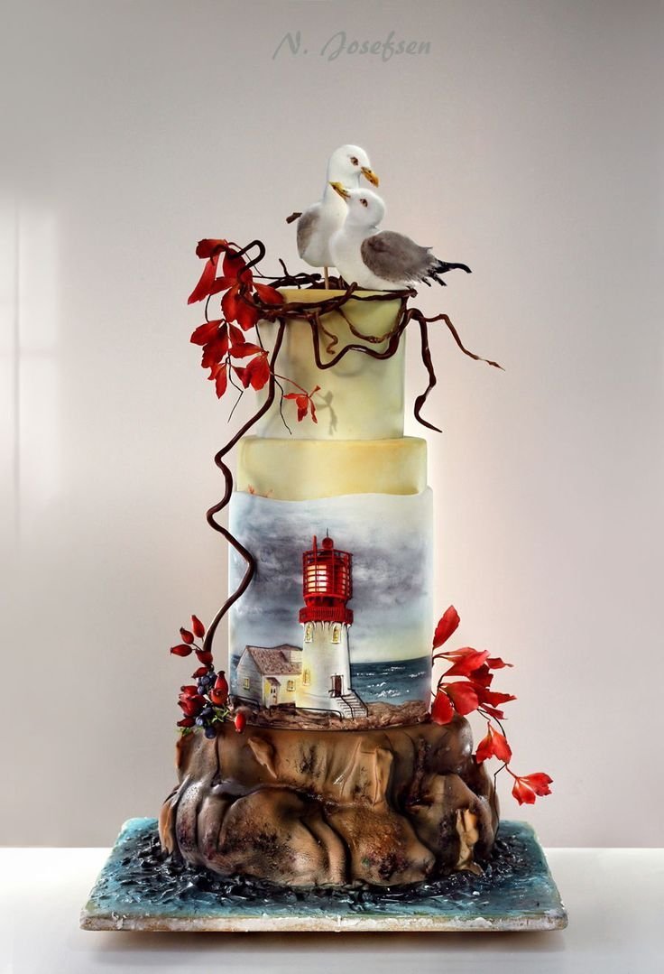 Торт с маяком