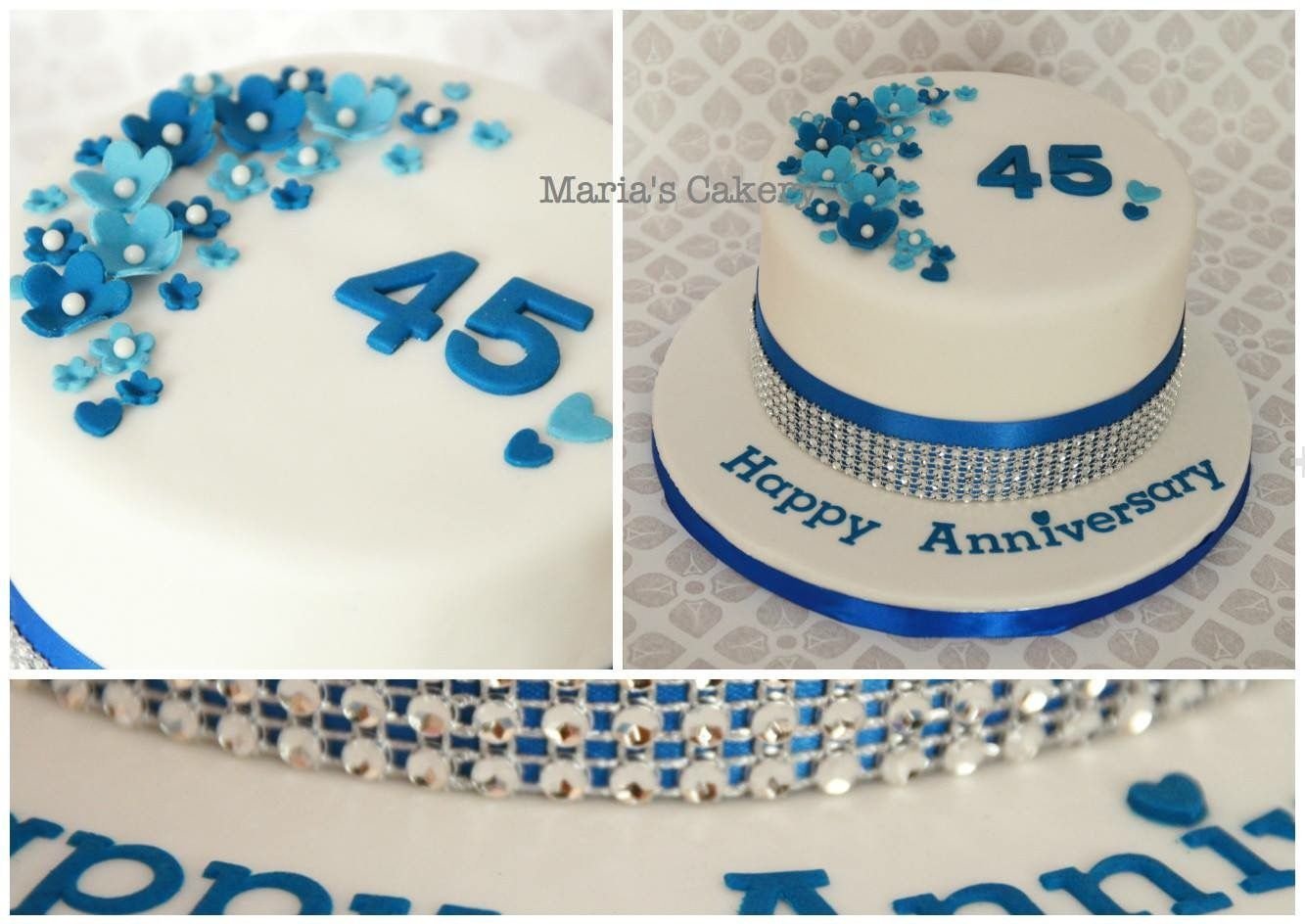 Торт на годовщину свадьбы 45 лет