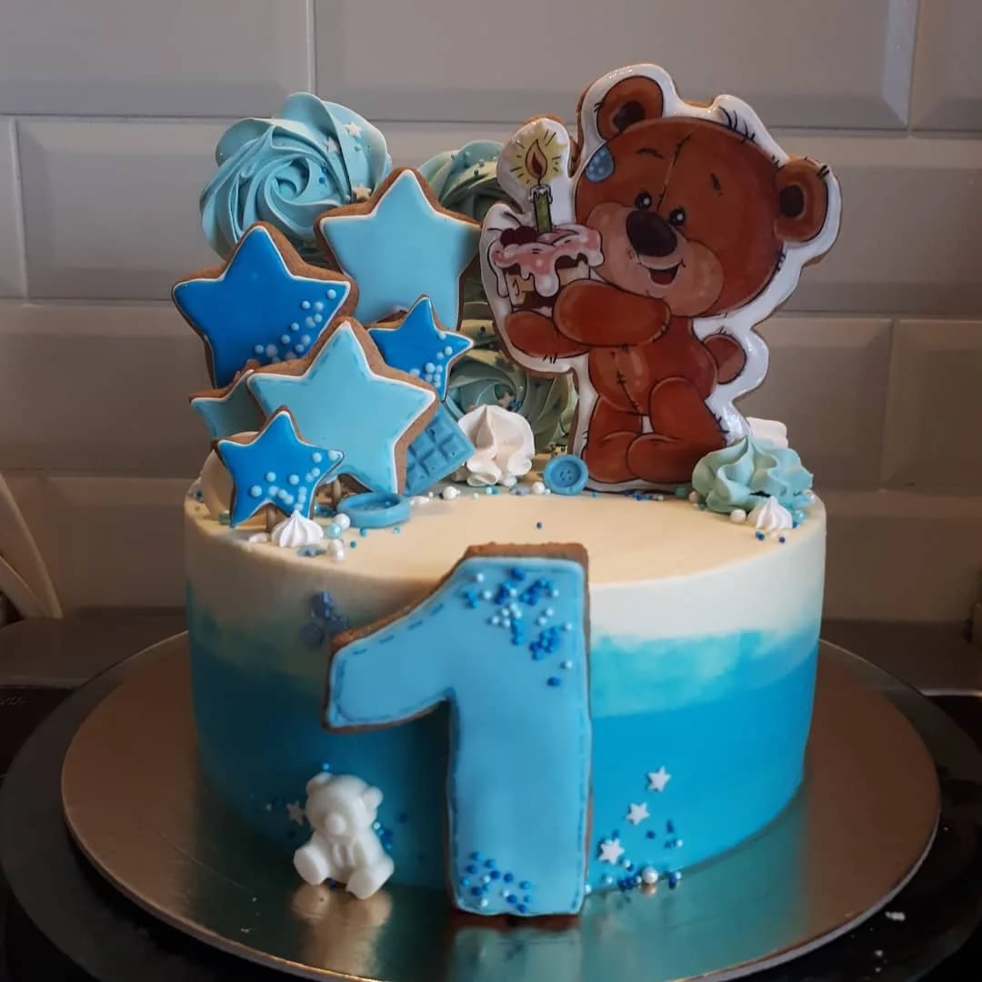 Приготовление и оформление красивого торта на 1 годик девочке и мальчику