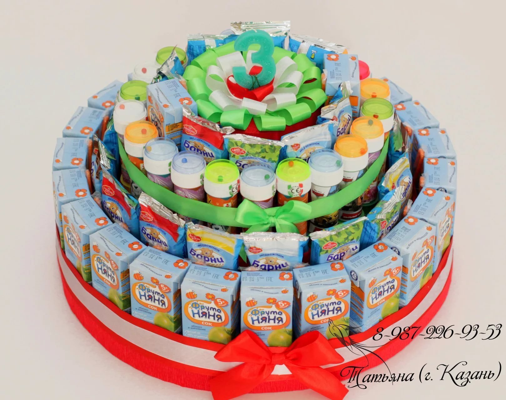 Торты для детей на день рождения из конфет: подборка картинок