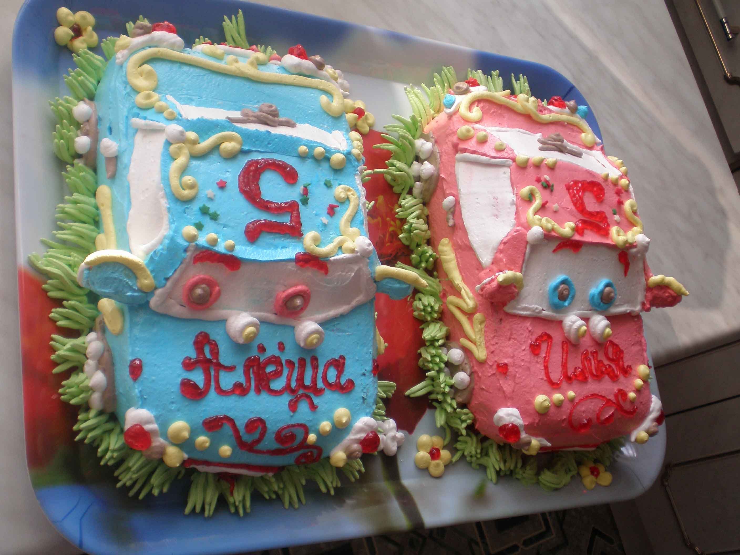 Торт для двойняшек 5 лет