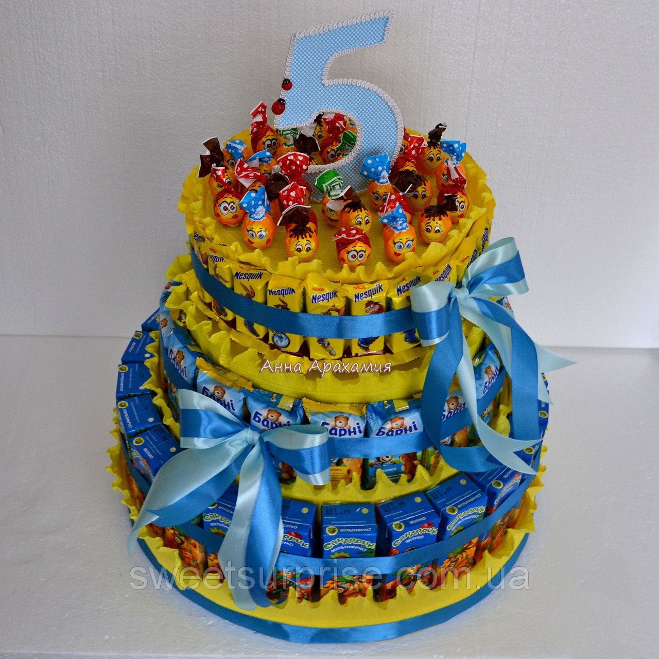 Торт из конфет на день рождения мальчику - пошаговый рецепт с фото на antenna-unona.ru