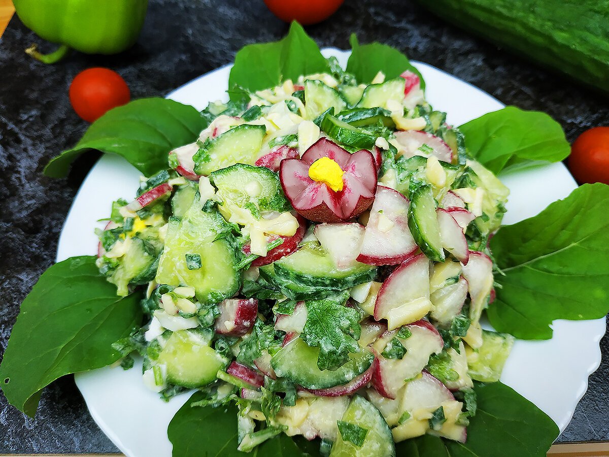 Салат из редиса рецепты простые и вкусные