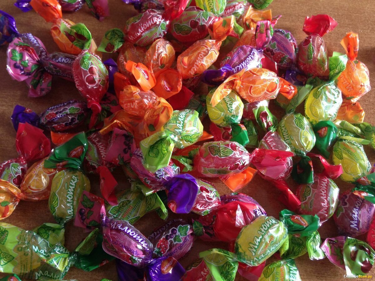 Сосательные конфеты карамель