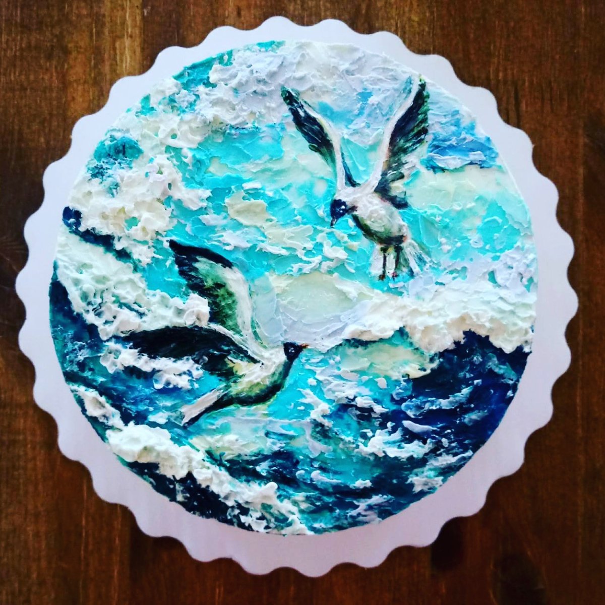 Чайки на торте