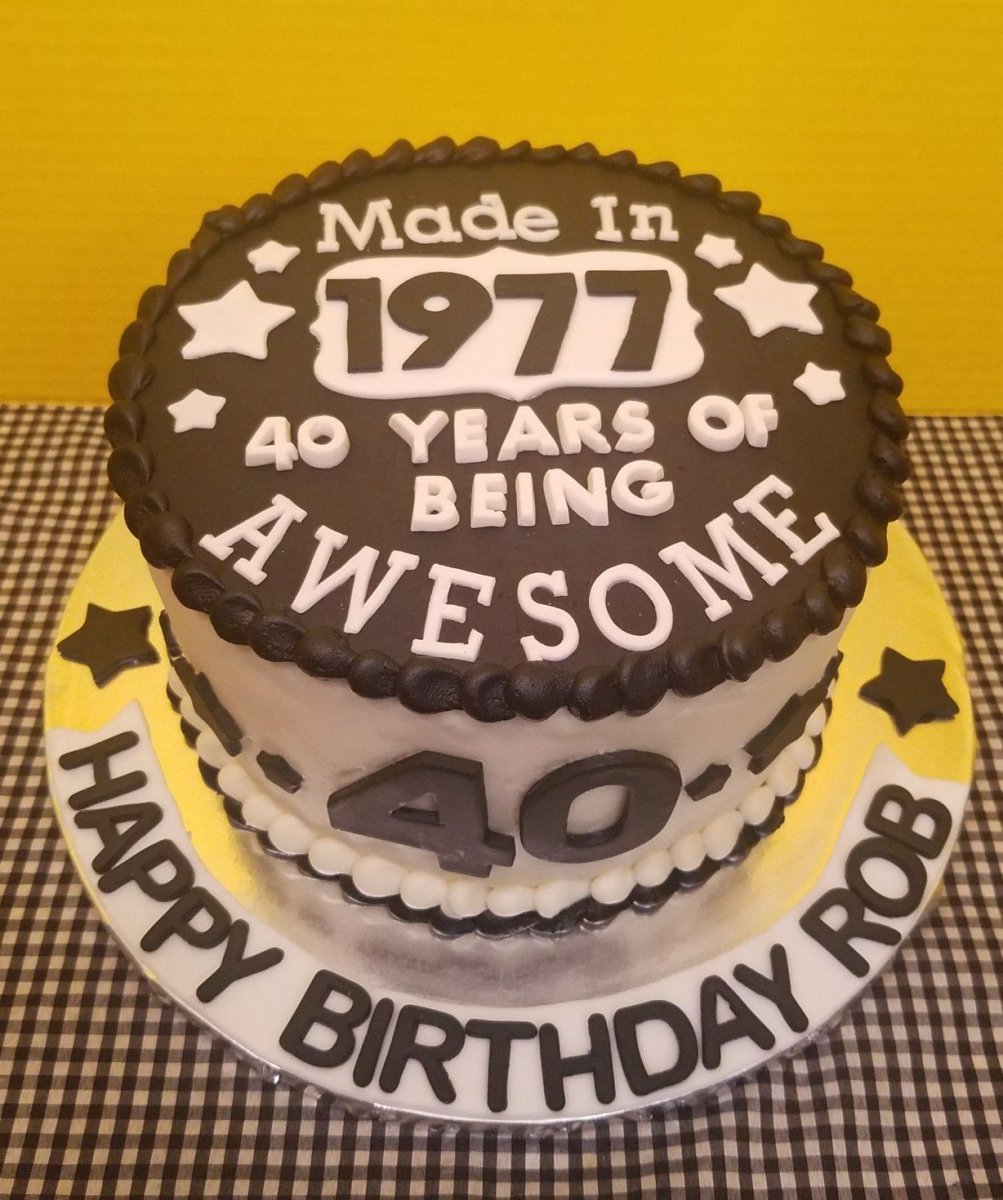 Надпись на торт мужу 40 лет