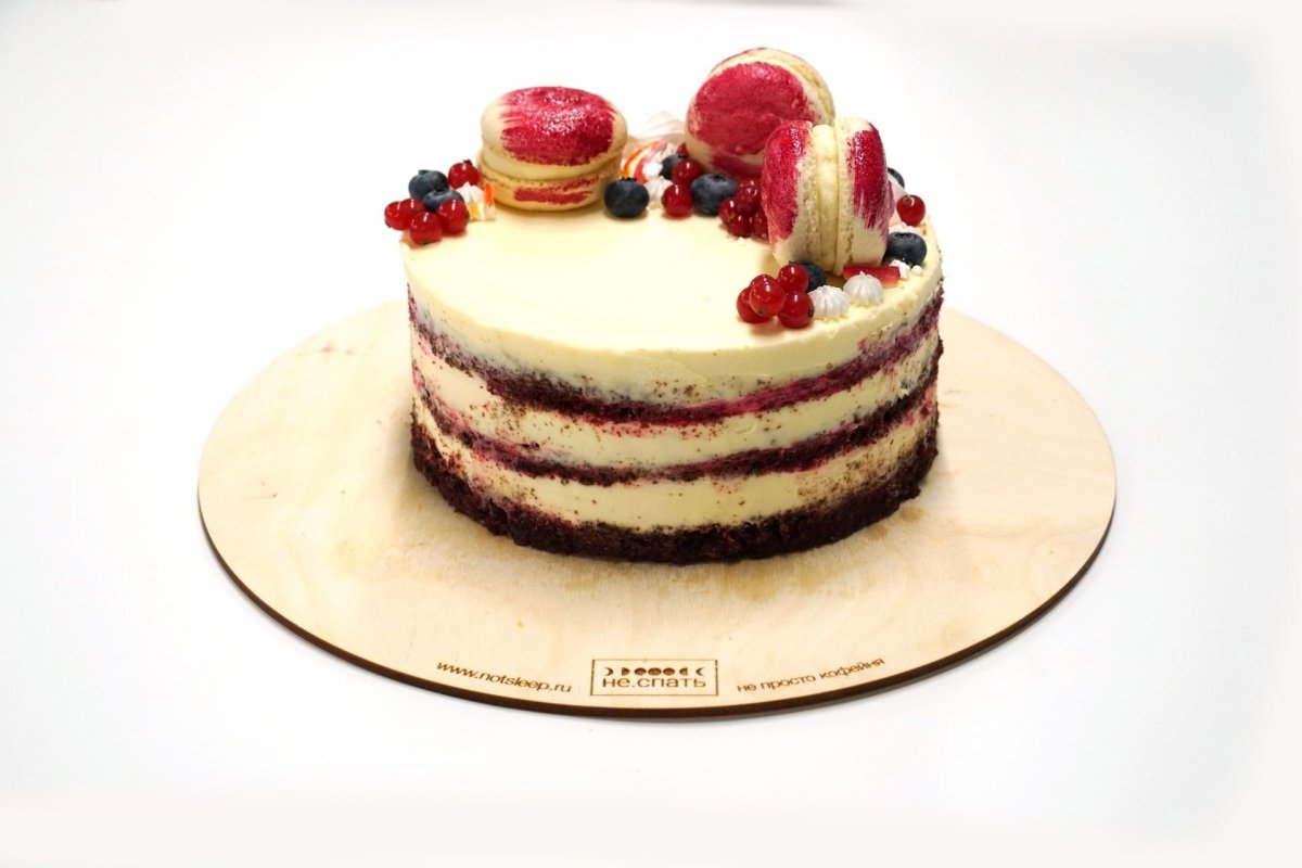 Торт красный бархат с кремом чиз
