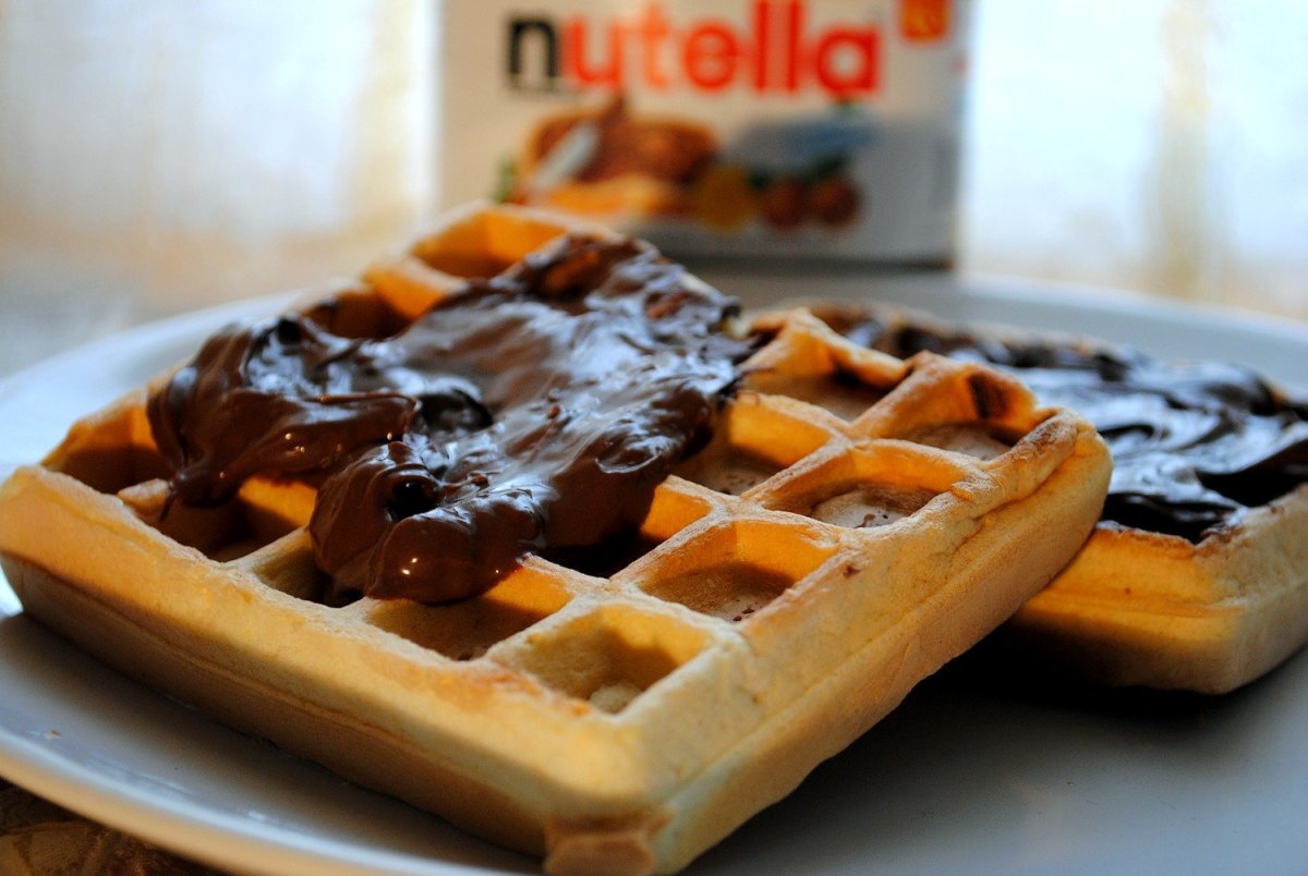 Бельгийские вафли Нутелла