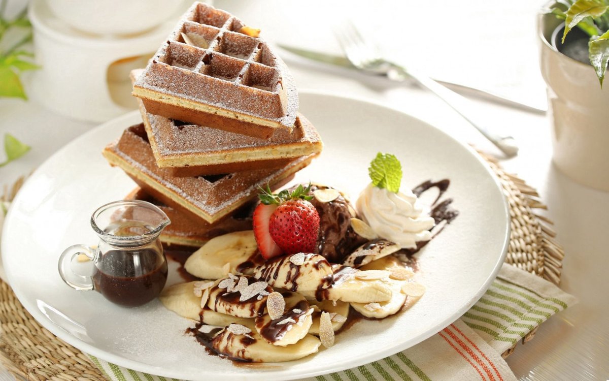 Вафли в шоколаде