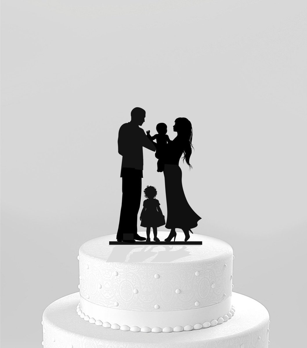 Свадебный черно белый торт