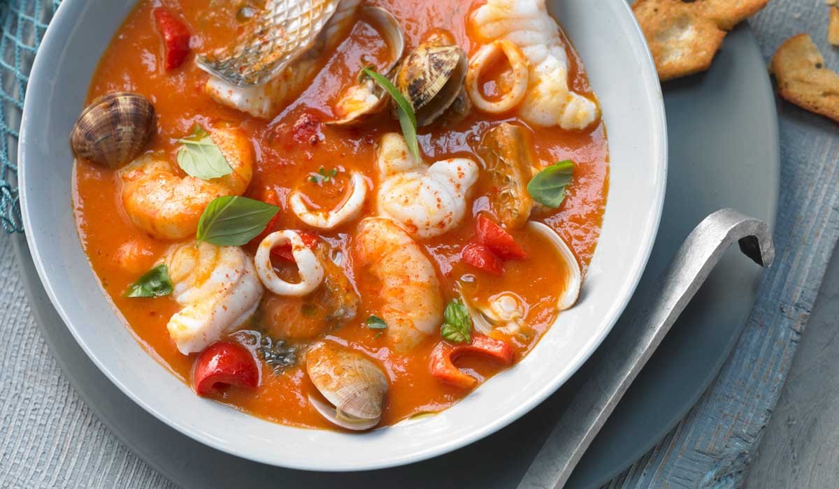 Итальянский суп с морепродуктами - 80 photo