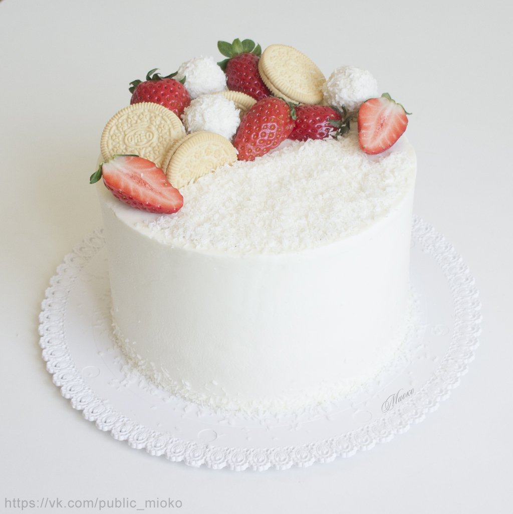 Торт Рафаэлло с маскарпоне