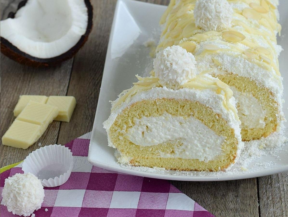 Рафаэлло торт без выпечки