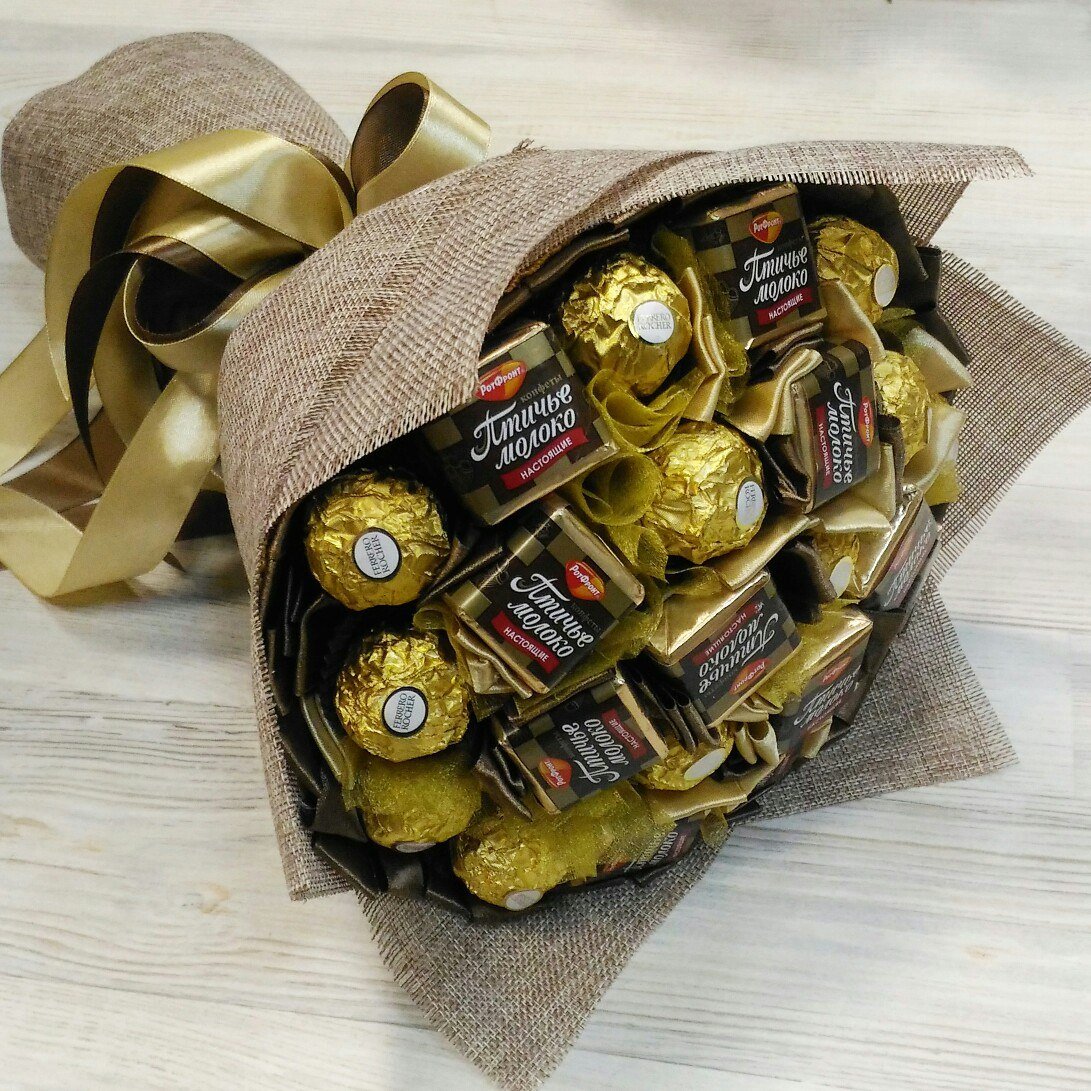Букет из шоколадных конфет