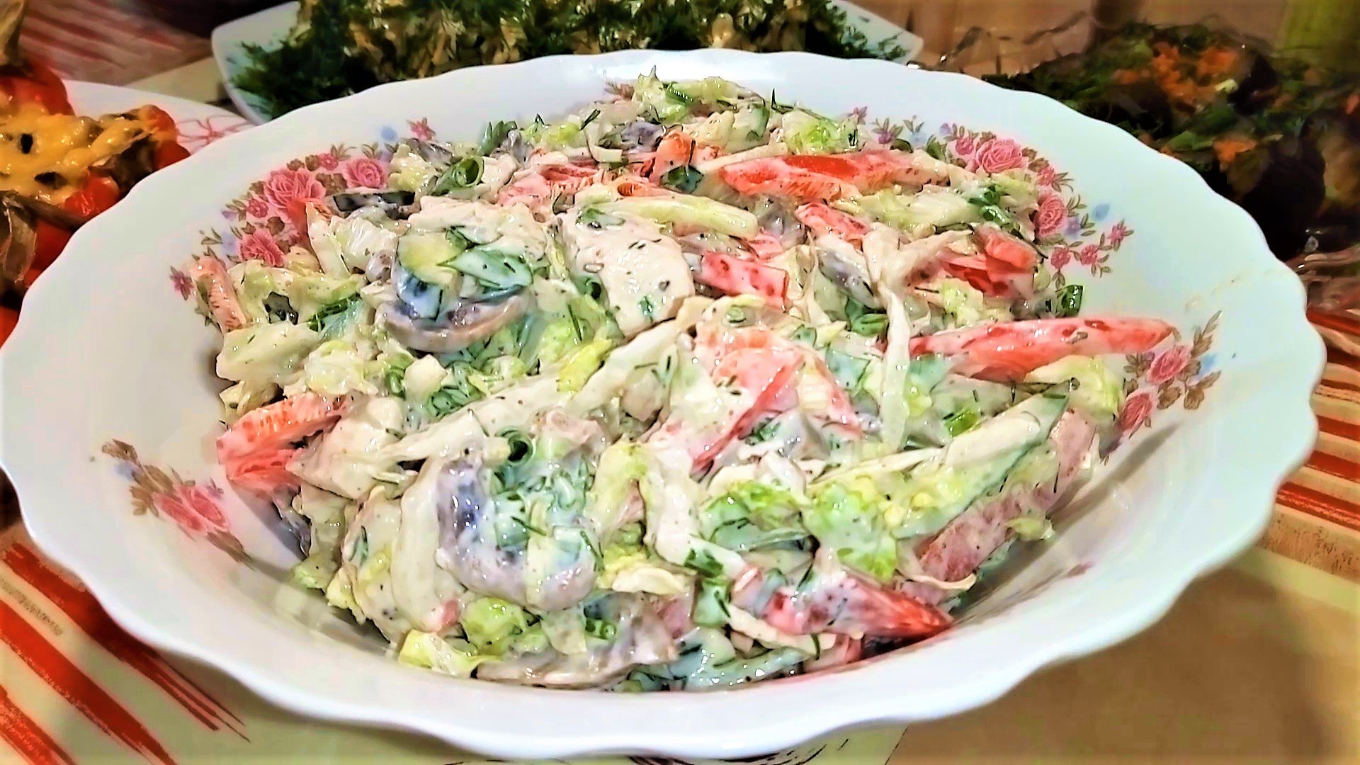Вкусный салат с китайской капустой рецепт