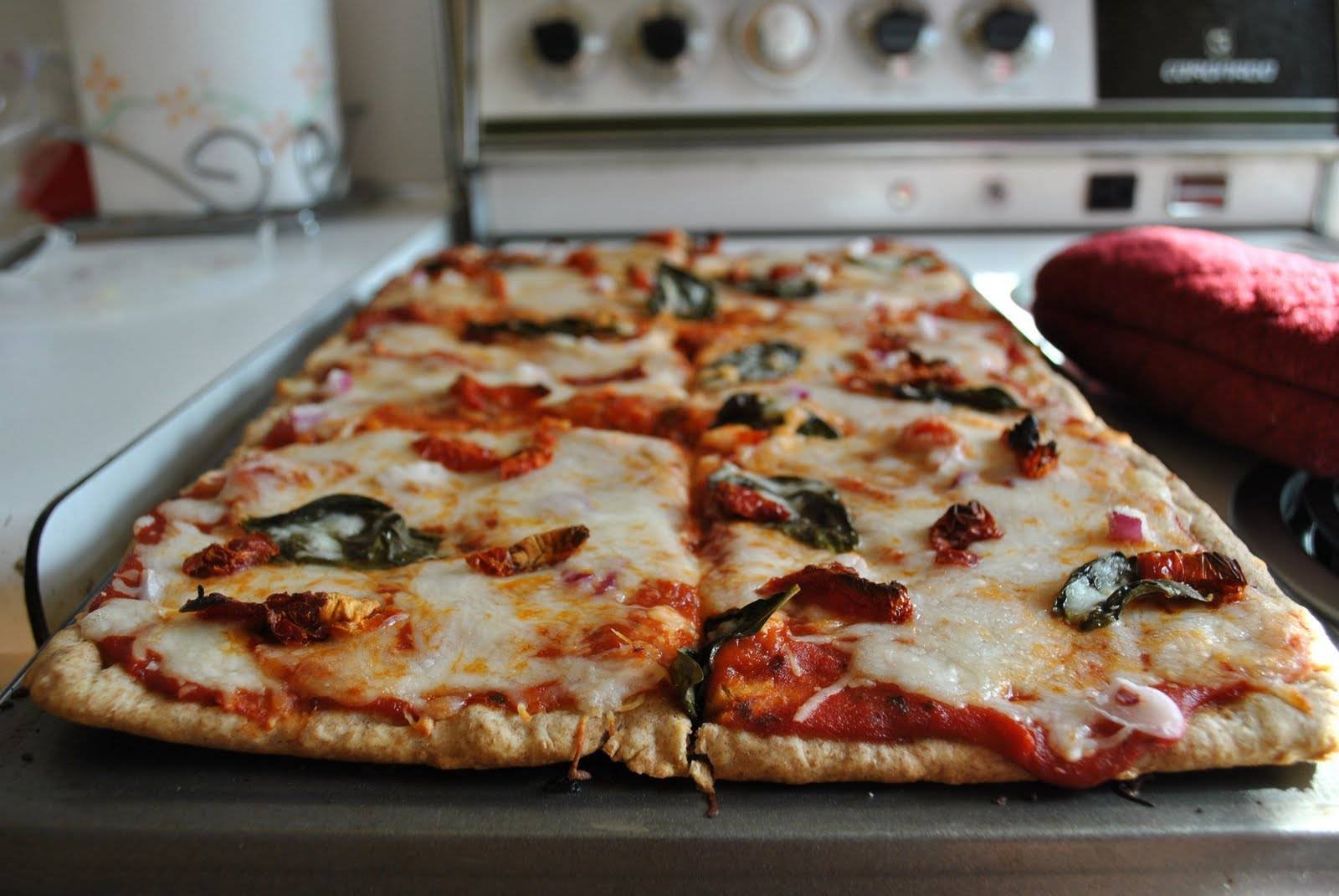 толстая пицца на кефире в духовке фото 106