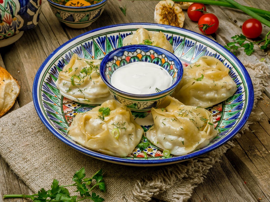 Суп с пельменями узбекский